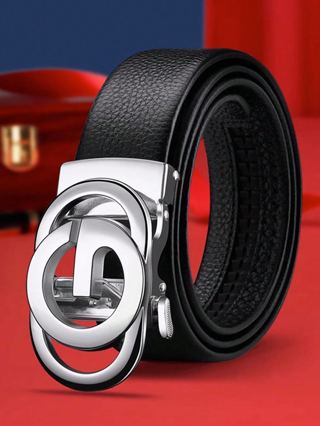 Men's Automatic Buckle Leather Belt