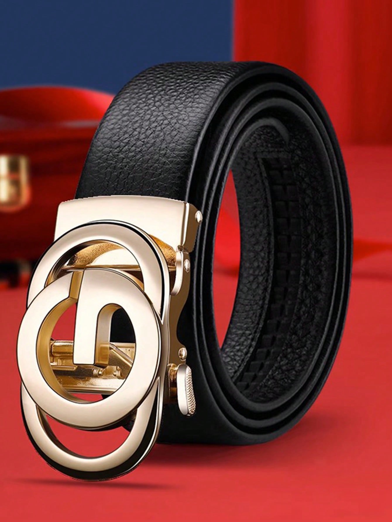 Men's Automatic Buckle Leather Belt