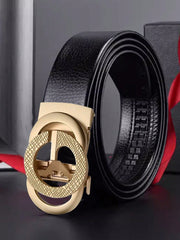 Men's Automatic Buckle Leather Belt