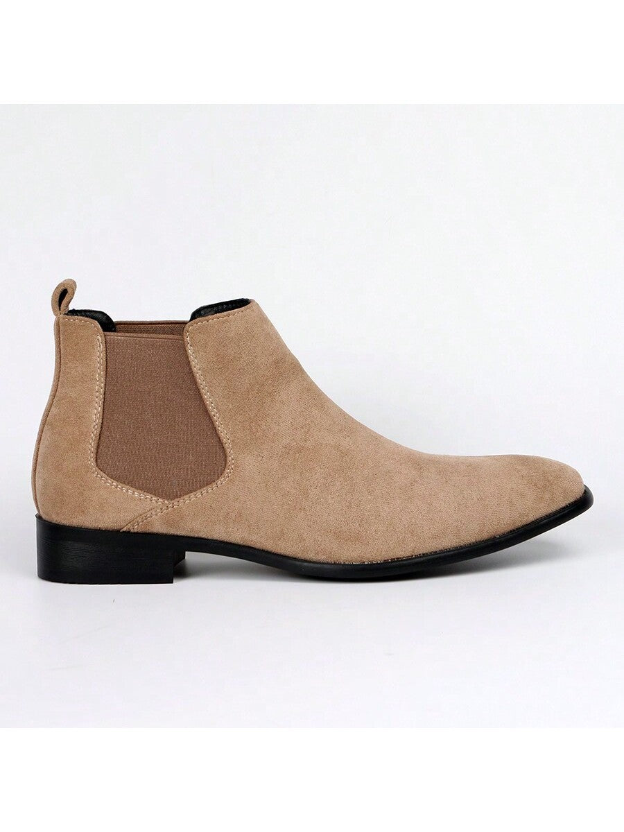 Men Minimalist Slip On Chelsea Boots