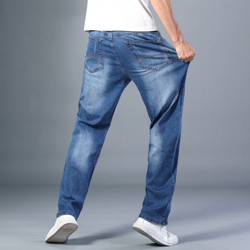 Men Thin Straight-leg Loose Jeans