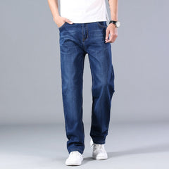 Men Thin Straight-leg Loose Jeans