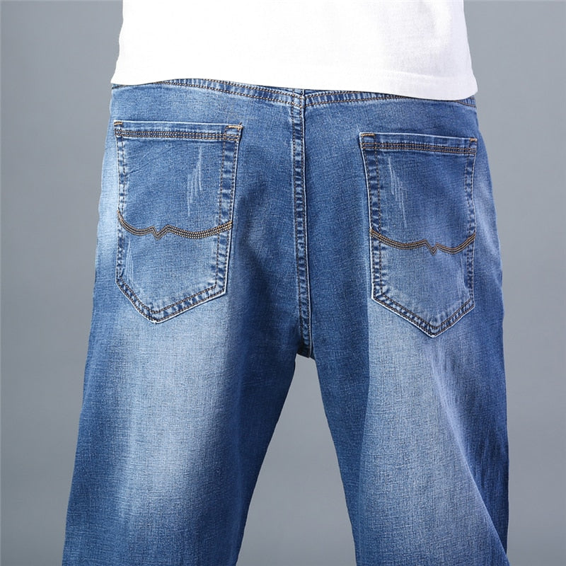 Men Thin Straight-leg Loose Jeans