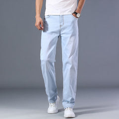 Men Thin Straight-leg Loose Jeans