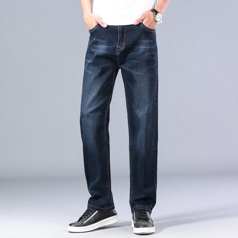 Men Thin Straight-leg Loose Jeans