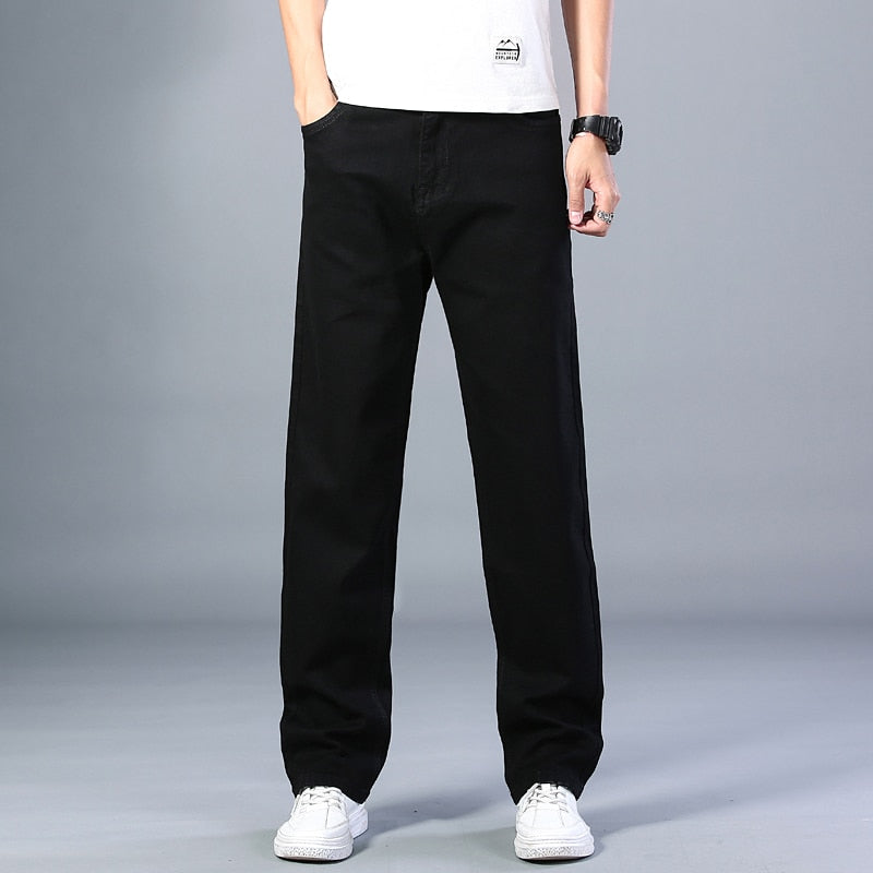 Men Thin Straight-leg Loose Jeans